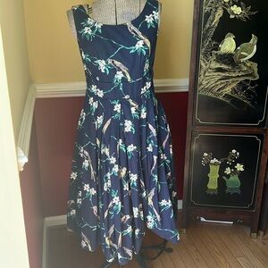 Small Emily and Fin Isobel Dress in Hovering Hummingbird print